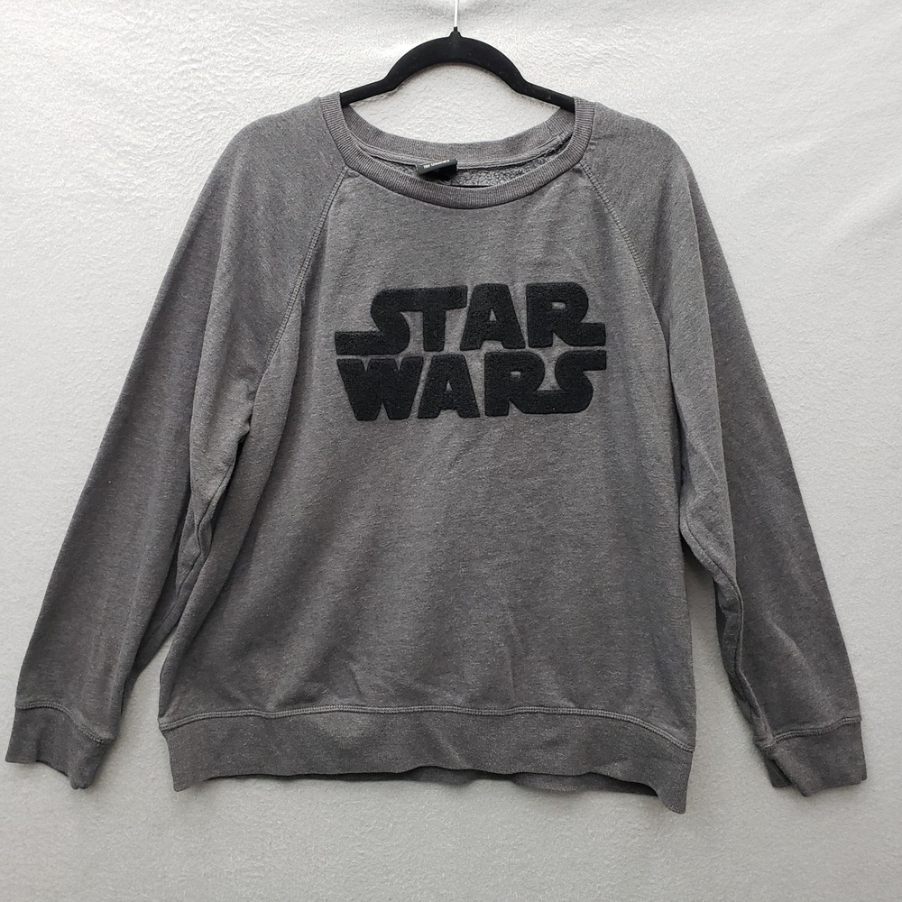Star Wars Her Universe Star Wars Crewneck Sweatshirt Gray Comfy Loungewear